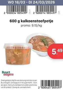 Buurtslagers Kalkoenstoofpotje aanbieding