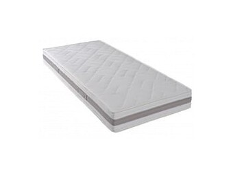 De Matrassen Gigant Matelas Jaritex PU silver à ressorts ensachés coloris blanc et gris-130x190cm-Moyen aanbieding