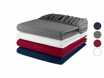 Lidl Livarno Home Flanellen hoeslaken, 90-100 x 200 cm aanbieding