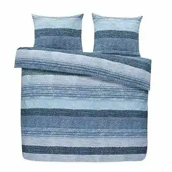 Leen Bakker Comfort dekbedovertrek Julian - blauw - 240x200 cm - Leen Bakker aanbieding