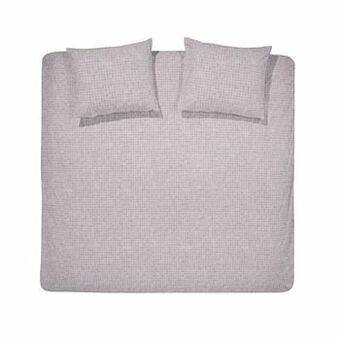 Leen Bakker Damai dekbedovertrek Sten - mauve - 260x200/220 cm - Leen Bakker aanbieding