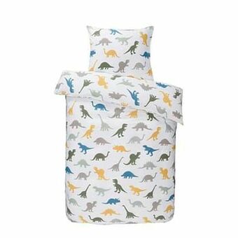 Leen Bakker Comfort dekbedovertrek Mylian - multikleur - 140x200 cm - Leen Bakker aanbieding