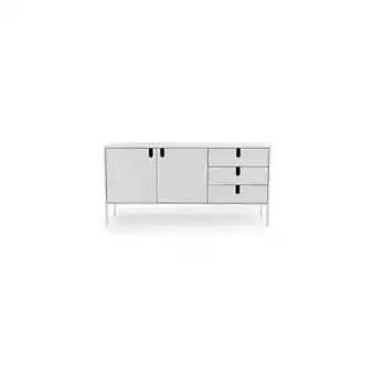 Leen Bakker Tenzo dressoir Uno - wit - 86x171x46 cm - Leen Bakker aanbieding
