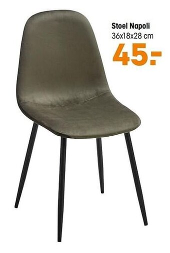 Kwantum Stoel napoli aanbieding