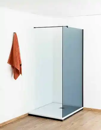 Zelfbouwmarkt Inloopdouche Anais 117 X 200 Cm Grijs Glas - Zwart aanbieding