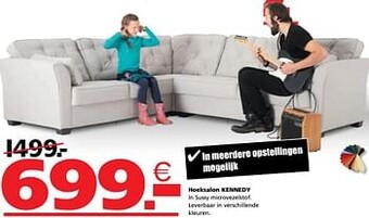 Seats and Sofas Hoeksalon kennedy aanbieding