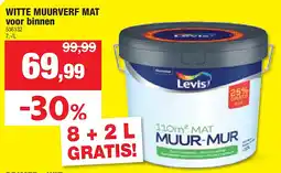 Hubo WITTE MUURVERF MAT voor binnen aanbieding