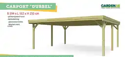 Hubo Gardenas dubbele carport 594x552 cm aanbieding