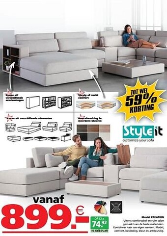 Seats and Sofas Model creation aanbieding