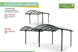 Hubo Garden Plus carport 305x485 cm metaal helder/antraciet aanbieding