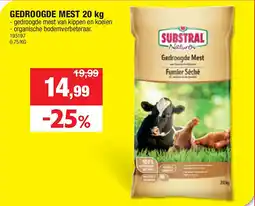 Hubo GEDROOGDE MEST 20 kg aanbieding