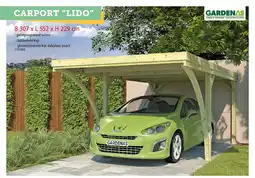 Hubo Gardenas Lido carport 307x552 cm aanbieding