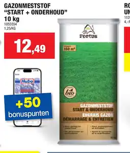 Hubo GAZONMESTSTOF “START + ONDERHOUD” 10 kg aanbieding