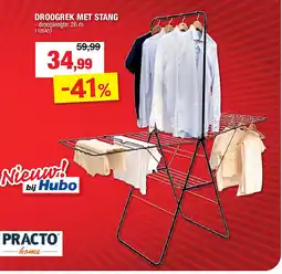 Hubo DROOGREK MET STANG aanbieding