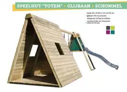 Hubo BnB Wood Matisse speeltoestel + glijbaan antraciet aanbieding