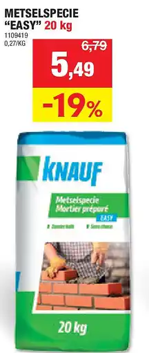 Hubo METSELSPECIE “EASY” 20 kg aanbieding