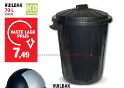 Hubo VUILBAK 70 L aanbieding