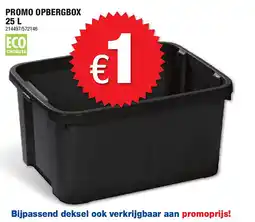 Hubo PROMO OPBERGBOX 25 L aanbieding