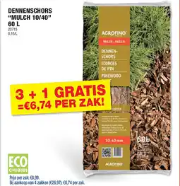 Hubo DENNENSCHORS “MULCH 10/40” 60 L aanbieding