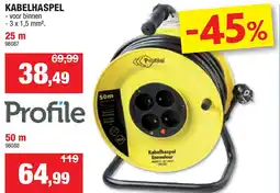 Hubo KABELHASPEL 25 m aanbieding