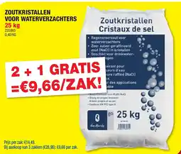 Hubo ZOUTKRISTALLEN VOOR WATERVERZACHTERS 25 kg aanbieding