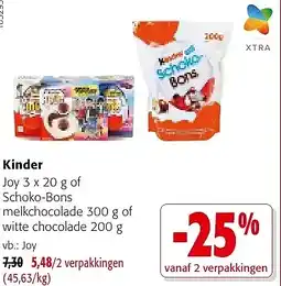 Colruyt Kinder Joy 3 x 20 g aanbieding