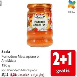 Colruyt Sacla Pomodoro Mascarpone aanbieding