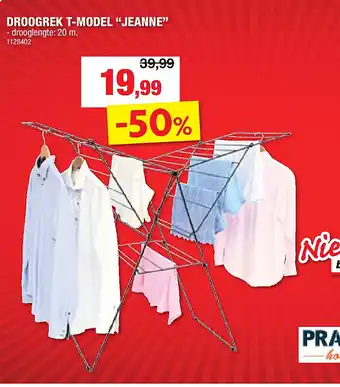 Hubo DROOGREK T-MODEL “JEANNE” aanbieding