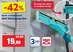 Hubo Raam- en kozijnwisser 4in1 Telescoop 2m aanbieding