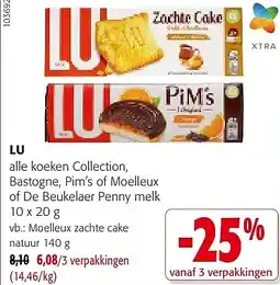 Colruyt LU Moelleux zachte cake natuur 140 g aanbieding