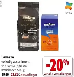 Colruyt Lavazza Barista Espresso koffiebonen 500 g aanbieding