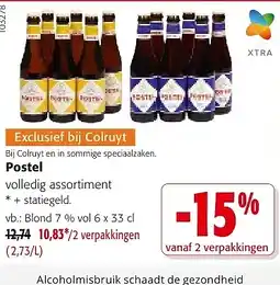 Colruyt Postel volledig assortiment aanbieding