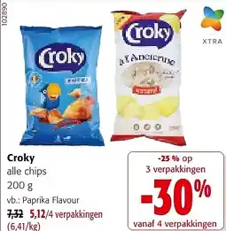 Colruyt Croky alle chips 200 g aanbieding