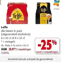 Colruyt Leffe alle bieren in pack aanbieding