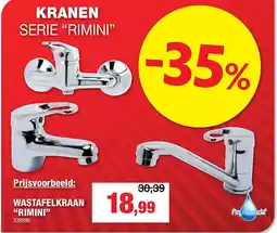 Hubo WASTAFELKRAAN “RIMINI” aanbieding