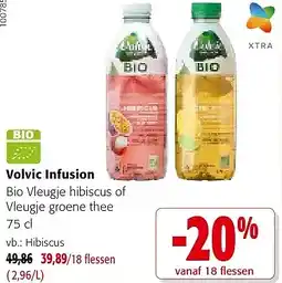 Colruyt Volvic Infusion Bio Vleugje hibiscus aanbieding