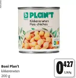 Colruyt Boni Plan't kikkererwten 200 g aanbieding