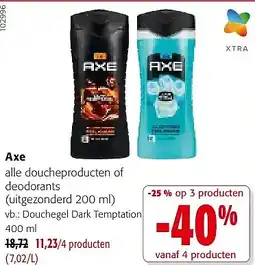 Colruyt Axe Douchegel Dark Temptation 400 ml aanbieding