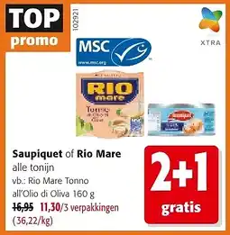 Colruyt Rio Mare Tonno all'Olio di Oliva 160 g aanbieding