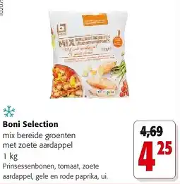 Colruyt Boni Selection mix bereide groenten met zoete aardappel 1 kg aanbieding