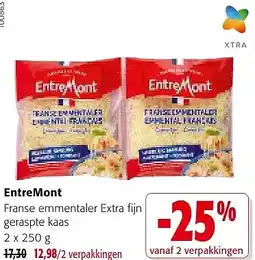 Colruyt EntreMont Franse emmentaler Extra fijn geraspte kaas aanbieding