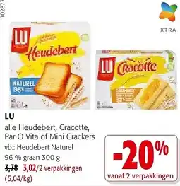 Colruyt LU alle Heudebert aanbieding