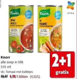 Colruyt norr alle soep in blik 515 ml aanbieding