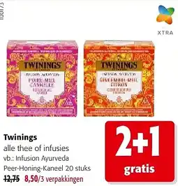 Colruyt Twinings alle thee of infusies aanbieding