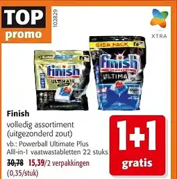 Colruyt Finish Powerball Ultimate Plus aanbieding