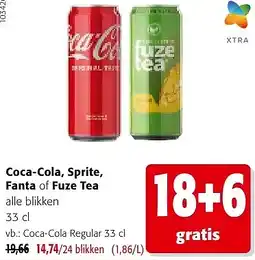 Colruyt Coca-Cola Regular 33 cl aanbieding