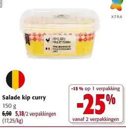 Colruyt Salade kip curry 150 g aanbieding