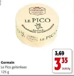 Colruyt Germain Le Pico geitenkaas 125 g aanbieding