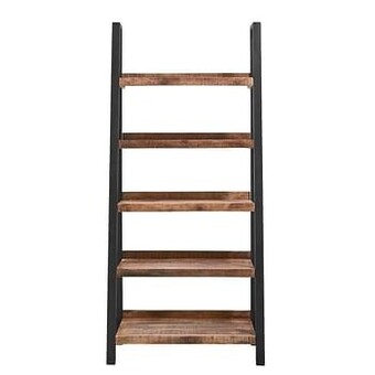 Leen Bakker Boekenkast Scott - bruin - 180x90x40 cm - Leen Bakker aanbieding