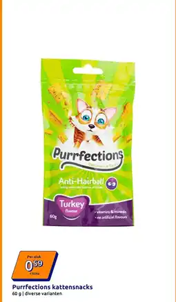 Action Purrfections kattensnacks aanbieding